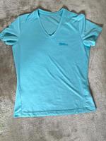 Jack Wolfskin Funktionshirt Damen Gr. M blau kurzarm Polyester Bayern - Gröbenzell Vorschau
