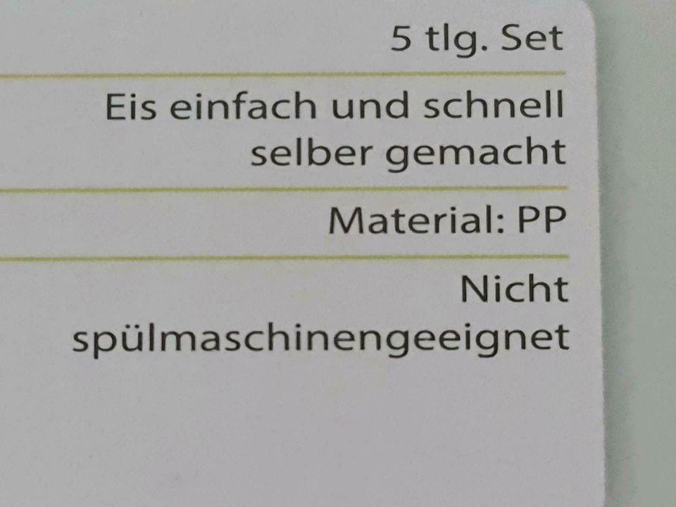 Eisformen Eis selber machen Set 4 Stück Eisbecher Speiseeis in Bad Hersfeld