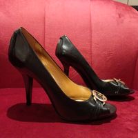 NEU Hugo Boss peep toe high heel schwarz 40 Niedersachsen - Leer (Ostfriesland) Vorschau