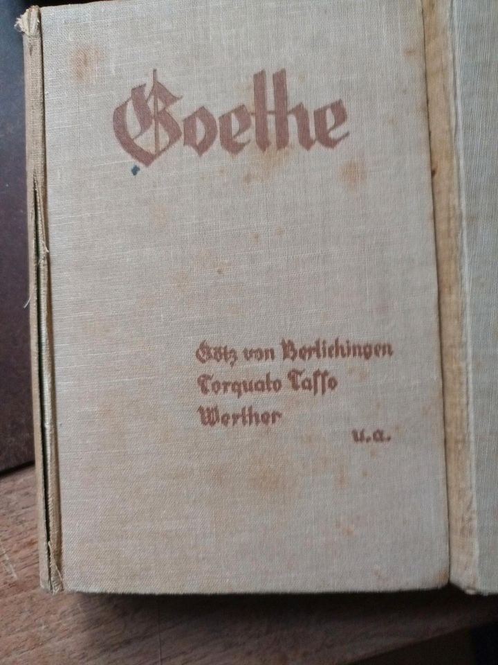 Goethe Schiller Götz von Berlichingen etc in Mansfeld