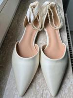 Brautschuhe Damenschuhe weiß Größe 39 - ungetragen Hessen - Villmar Vorschau