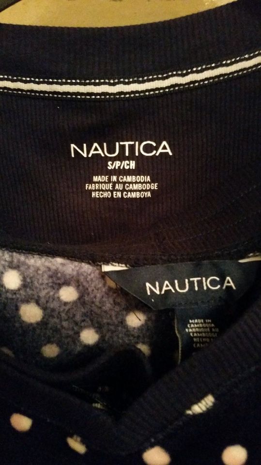 Nautica 2 Piece Fleece Pyjama Set Schlafanzug dunkelblau Gr. 40 in Essen