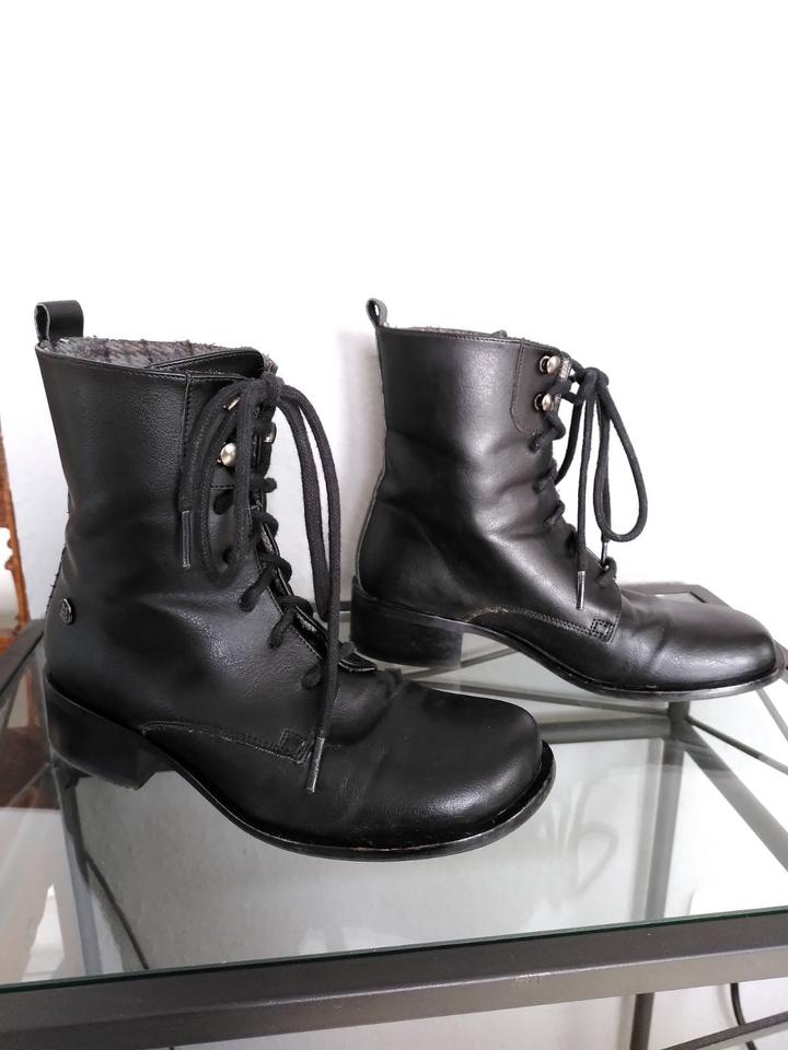 Schnürstiefel Gr. 37, schwarz, vegan, wenig getragen in Essen