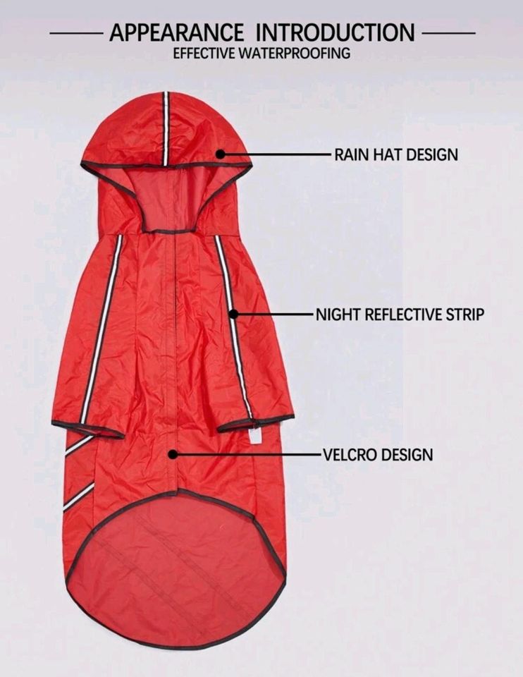 Hund Regenmantel Gr. S in Hohenberg a.d. Eger