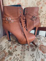 Braune High Heel Boots Gr 38 Schleswig-Holstein - Lohe-Föhrden Vorschau