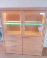 Sideboard Buche massiv LED Lichtleiste soft close Türe Schubläden Bayern - Rimpar Vorschau