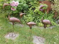 Flamingo Fantasievogel Vogel Metallfigur Figur Skulptur braun 3er Bayern - Mauern Vorschau