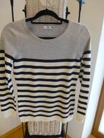 Langarm-Feinstrick-Pulli  grau/blau/ws.Gr. 36/38  " Ajc- Fashion" Bayern - Mertingen Vorschau