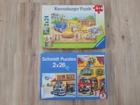 Kinder Puzzle 2x26 2x24 Teile Feuerwehr Polizei Vorsicht Baustell Niedersachsen - Neetze Vorschau