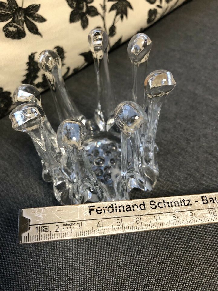 Kerzenhalter Krone Glas chic in Pfaffen-Schwabenheim