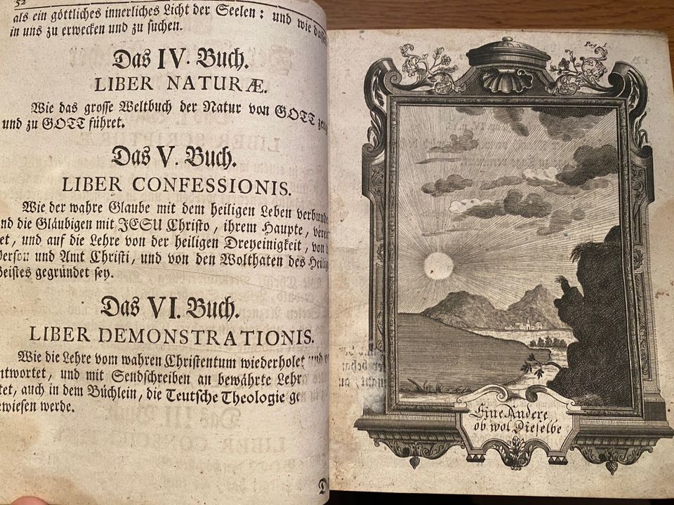 Antikes Buch von Johann Arnd von 1734 in München