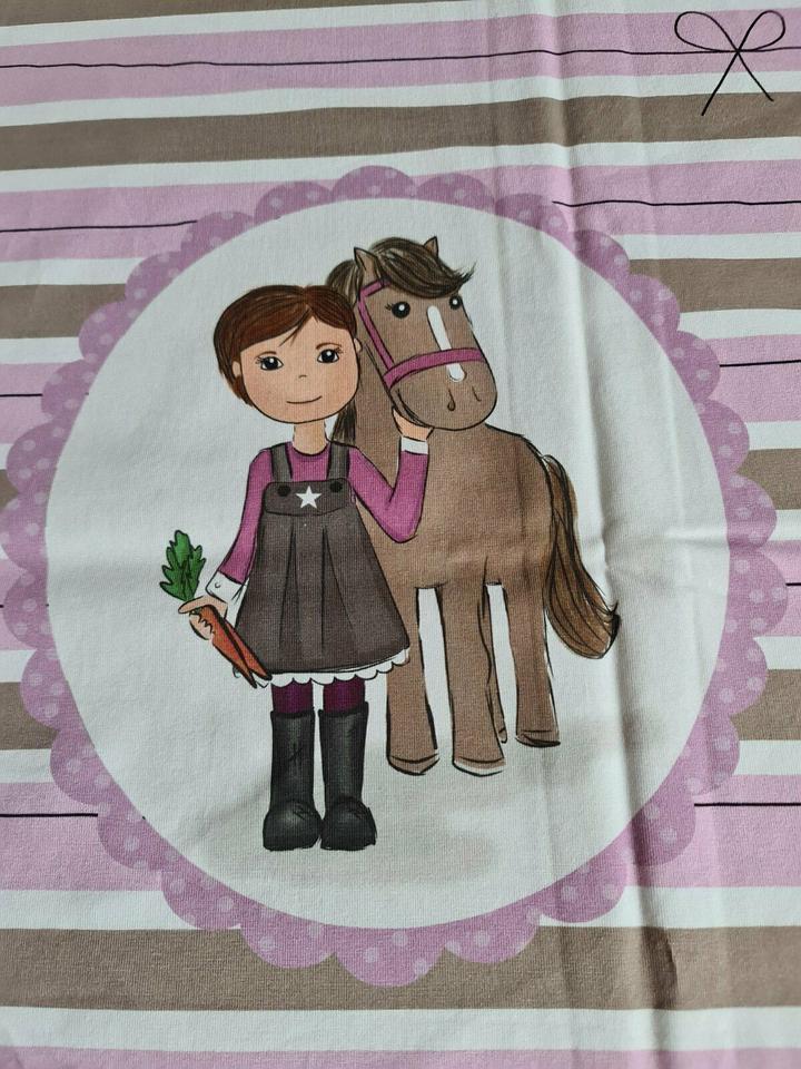 Mamasliebchen Lieblings Lotte, Pferd Pony, Jersey Stoff Panel in Selb