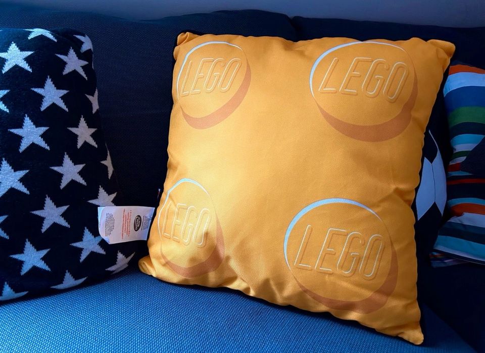 Neuw. LEGO Kissen | 40x40 cm Dekokissen für’s Kinderzimmer | Gelb in Recklinghausen