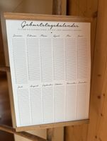 Geburtstagskalender Monatskalender Kalender Posterleiste Geschenk Bayern - Lauben b. Memmingen Vorschau