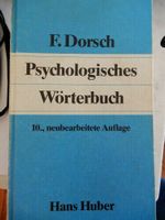 Psychologies Wörterbuch von Friedrich Dorsch, 10. Auflage 1982 Bayern - Ehekirchen Vorschau