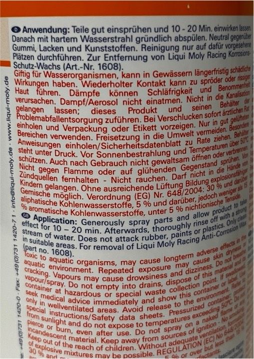 Liqui Moly 3326 Motorraum Reiniger in Neu Ulm