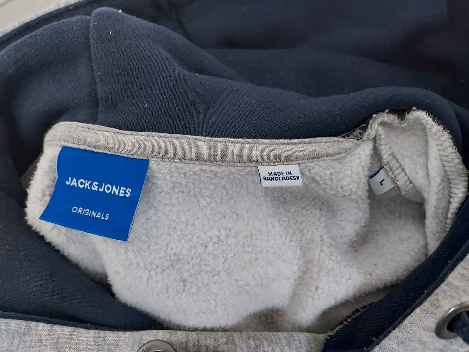 Jack&Jones Jack & Jones - Kapuzen Pullover Hoodie grau Gr. L GUT in Gnarrenburg