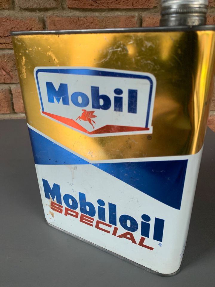 Mobiloil Spezial Öldose 60er Jahre Vespa Kanister Oldtimer Deko in Korschenbroich