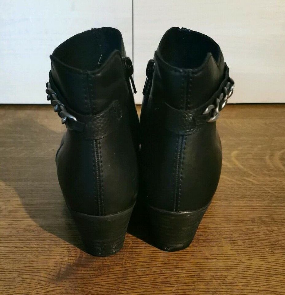 Rieker Damen Stiefelette Ankle Boots schwarz Größe 39 in Kaisersesch