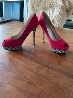 Peeptoe Guess Wildleder rot Brandenburg - Teltow Vorschau
