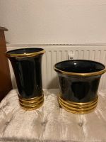 Mario Bellini Design Vase Übertopf groß schwarz Gold italienisch. Hamburg-Nord - Hamburg Langenhorn Vorschau