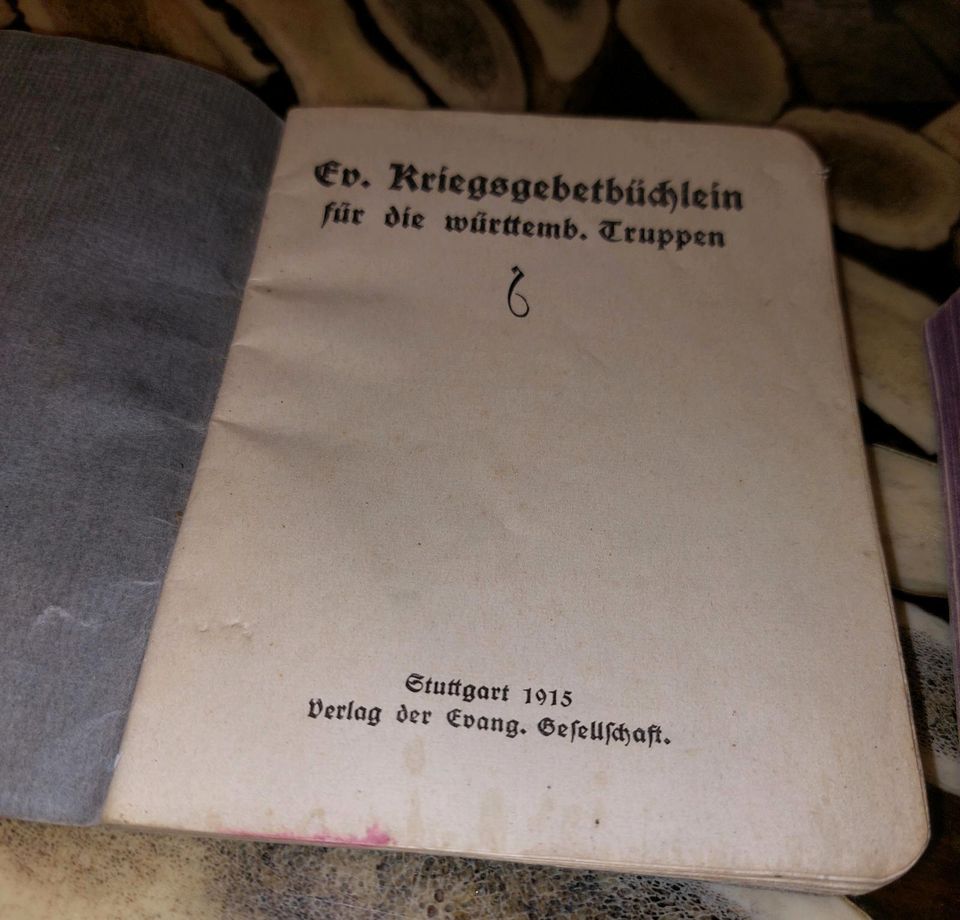 Patriotika 1. WK Unser Liederbuch / Ev. Kriegsgebetbüchlein in Wülfrath