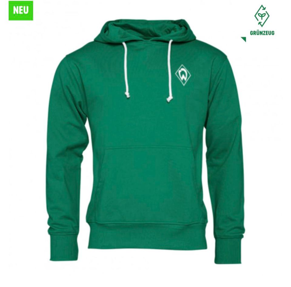 GOTS IC HOODIE BASIC, Werder Sweatshirt, grün, L in Langwedel