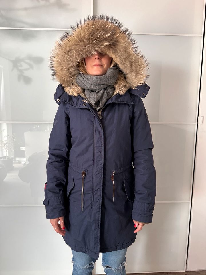 GAASTRA Winterjacke lang mit Weste Gr. M , Navy blaui in Hannover