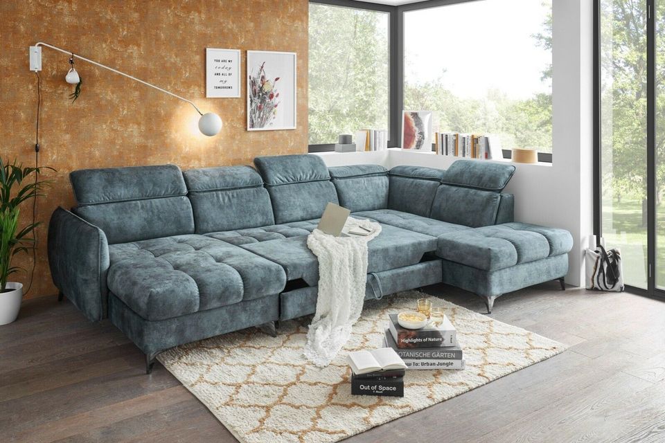 Wohnlandschaft, Sofa, Ecksofa mit Schlaffuntion in U-Form, Couch in Hiddenhausen