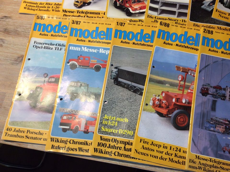 Modellautos Modell Magazin Sammlung 80er Jahre 23 Stück in Denkte