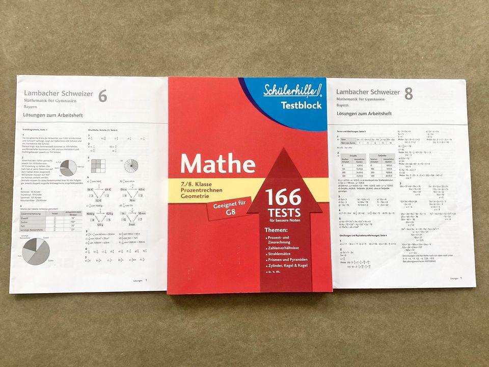 Lambacher Schweizer Lösungen  6 8 Schülerhilfe Testblock 7 8 in Ustersbach