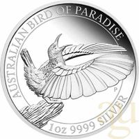 1 Unze Silber Australian Birds of Paradise Paradiesvogel 2019 PP Sachsen - Klipphausen Vorschau