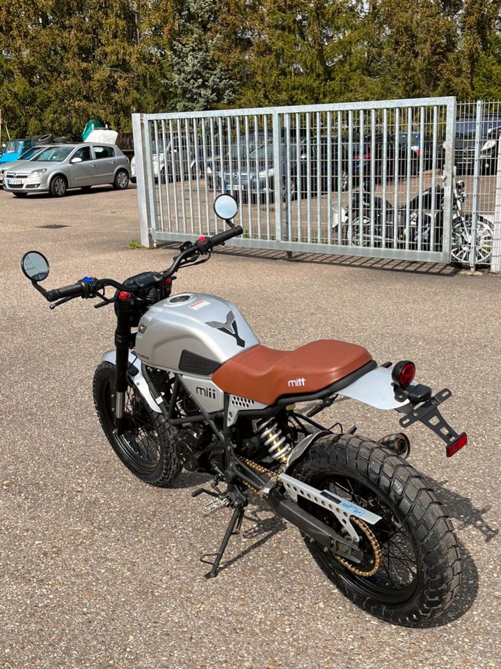 125ccm NEU 125er MITT DS Scrambler 125 Bike Silber in Obersulm