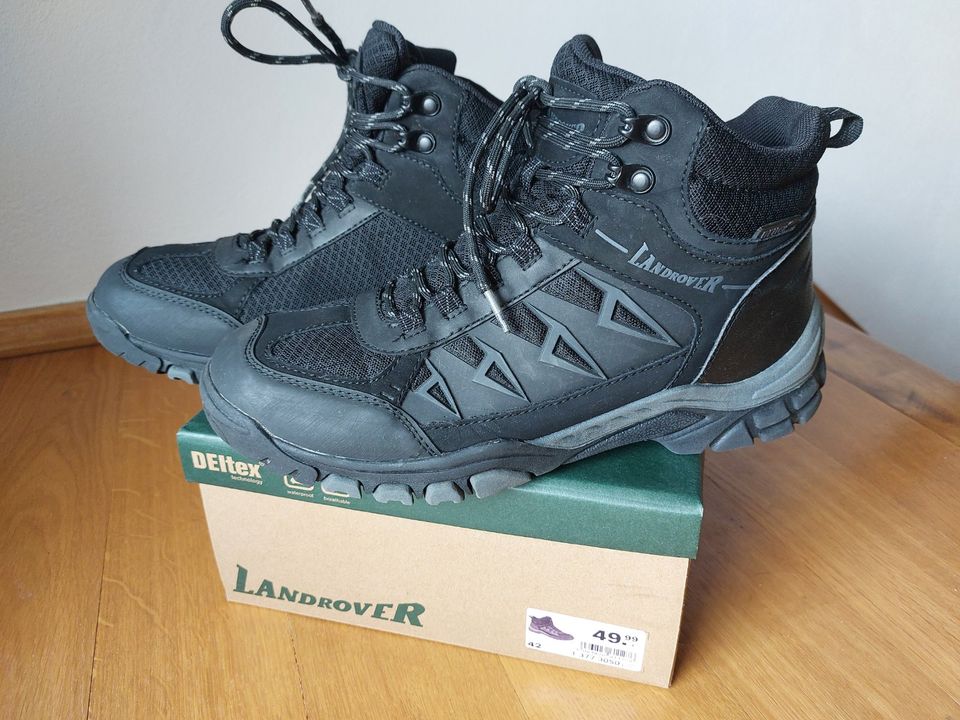 Herren Boots Landrover Gr. 42 schwarz in Oelsen