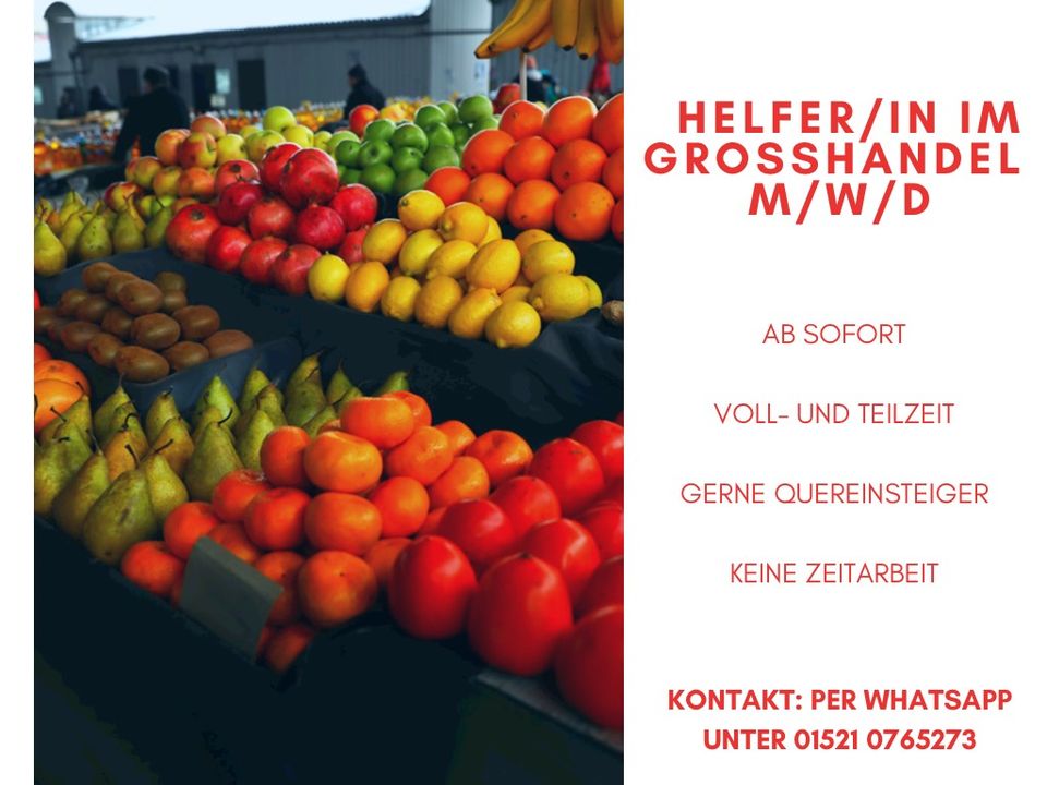 Helfer/in im Großhandel gesucht (m/w/d) in Berlin