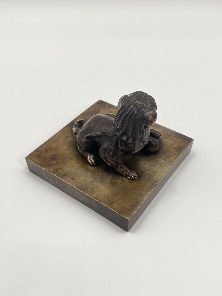 * BRONZE FIGUR STEMPEL CHINA CHINESISCH SIEGEL FU FOO HUND in Berlin