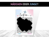 Rätsel / Labyrinth Baby Geschlecht verkünden, Gender Reveal Sachsen - Bautzen Vorschau