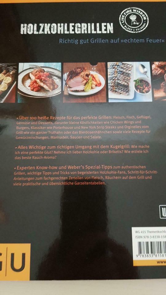 Weber's Grillen mit Holzkohle - Kochbuch in Königsbrunn