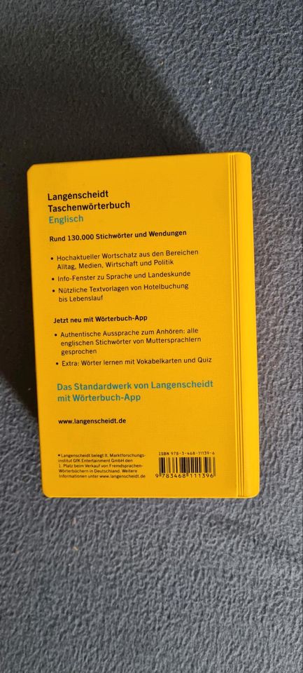 Langenscheidt Taschenwörterbuch Englisch in Marburg