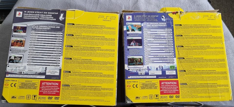 PS2 | Playstation 2 | SIngstar OVPs - Nur Kartons ohne Inhalt! in Köln