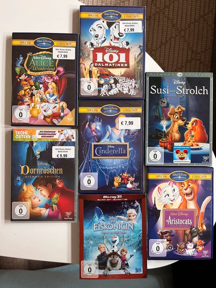 7 Disney Filme Klassiker im Set DVD/BlueRay zT NEU in Erfurt