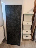 Neue Küchen-Arbeitsplatte 160 x 60 cm Anthrazit Schwarz Marmor Bayern - Waal Vorschau