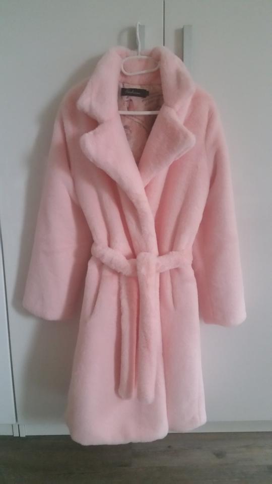 Neuer Teddyfellmantel Fake Fur Mantel Teddymantel rosa und pink in Hanau