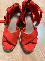 H&M Keilabsatz Sandalen rot Gr.36 Berlin - Tempelhof Vorschau