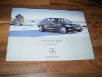 Mercedes S-Klasse W221 Prospekt Preisliste von 6/2005 + 28 Seiten Niedersachsen - Göttingen Vorschau