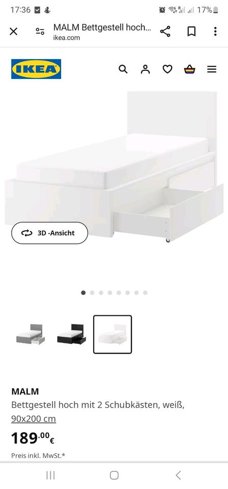 Reduzierter Preis!!! 2 Ikea Betten mit Matratzen und Lattenrost in Ahrensburg