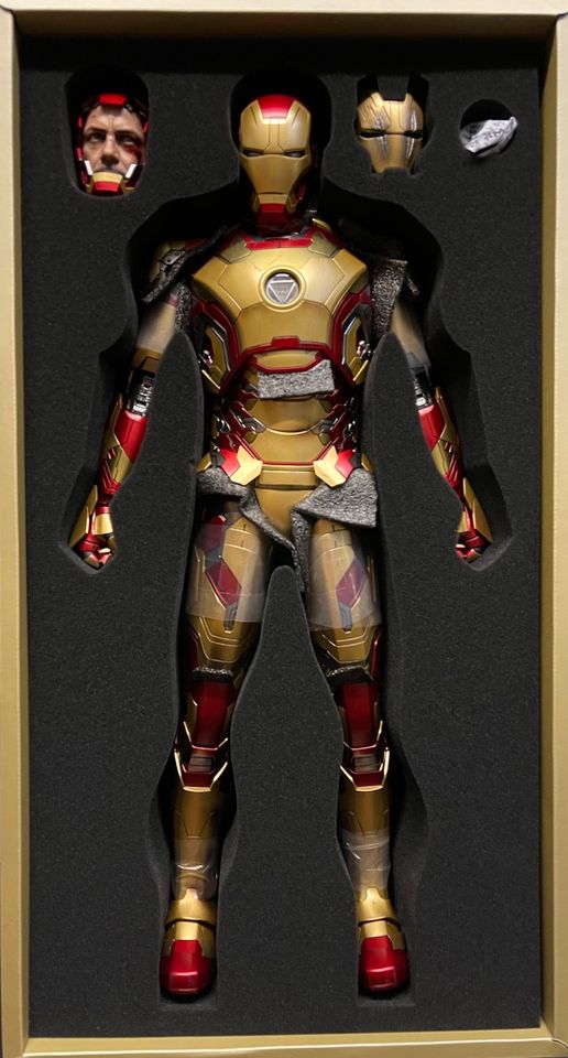 Iron Man Mark XLII Deluxe 1/4 Hot Toys QS008 Actionfigur Sideshow in Mayen