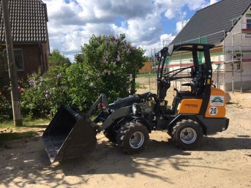 Minibagger mieten, Radlader mieten, Rüttelplatte, Transport in Bernau