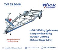 Wick Bootstrailer  3500 kg / NEU ab Werk Niedersachsen - Delmenhorst Vorschau