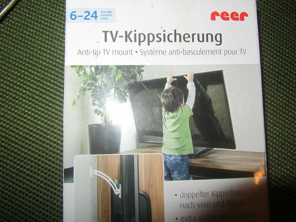 Kippsicherung für Fernseher Kinder Vorsicht! in Wasserburg am Inn